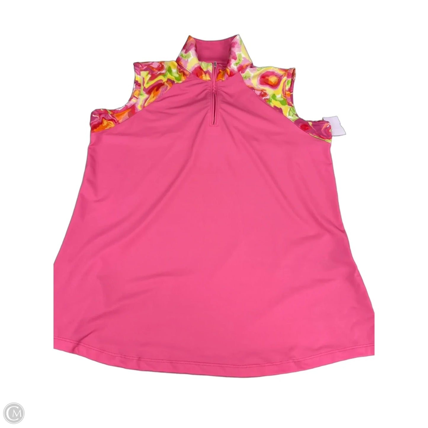 Top Sleeveless By Bermuda Sands In Pink, Size: L