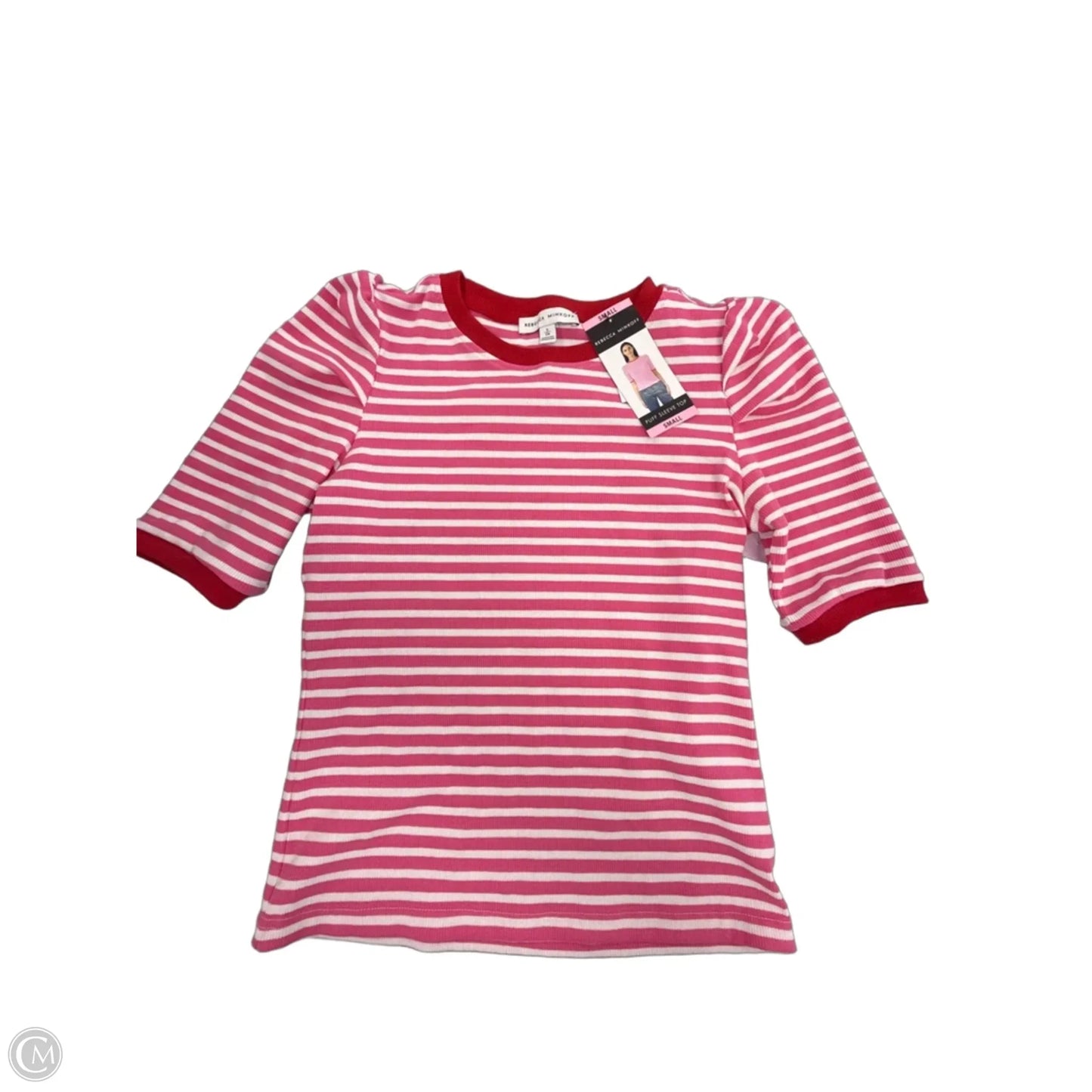 Top Short Sleeve Designer By Rebecca Minkoff In Pink, Size: S