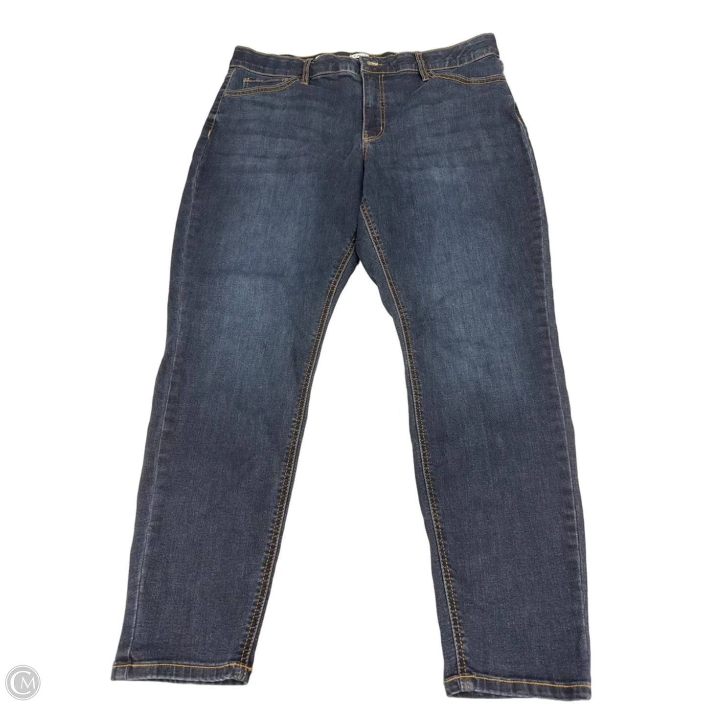 Jeans Skinny By Ava & Viv In Blue Denim, Size: 18