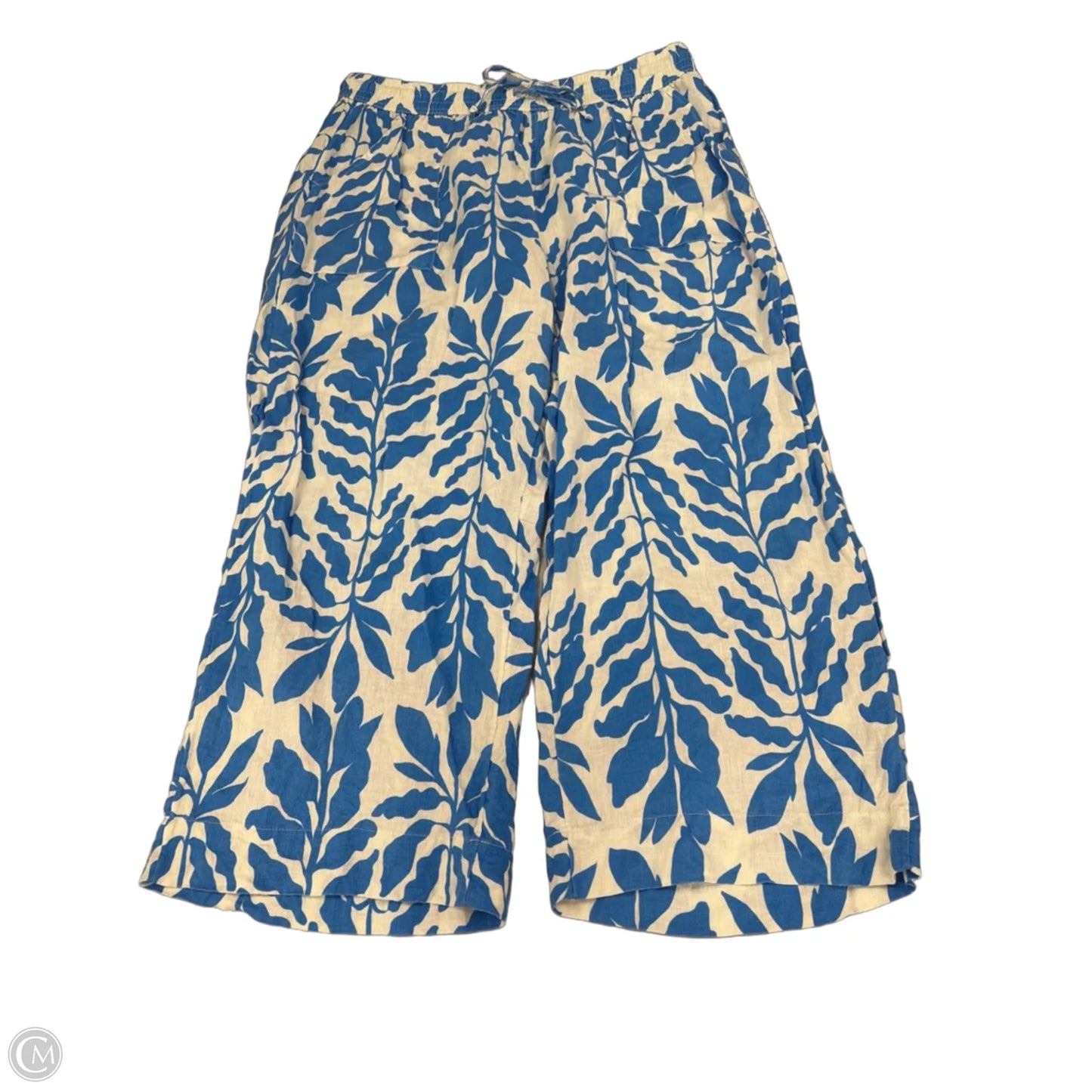 Pants Linen By Rachel Zoe In Blue & White, Size: Xl