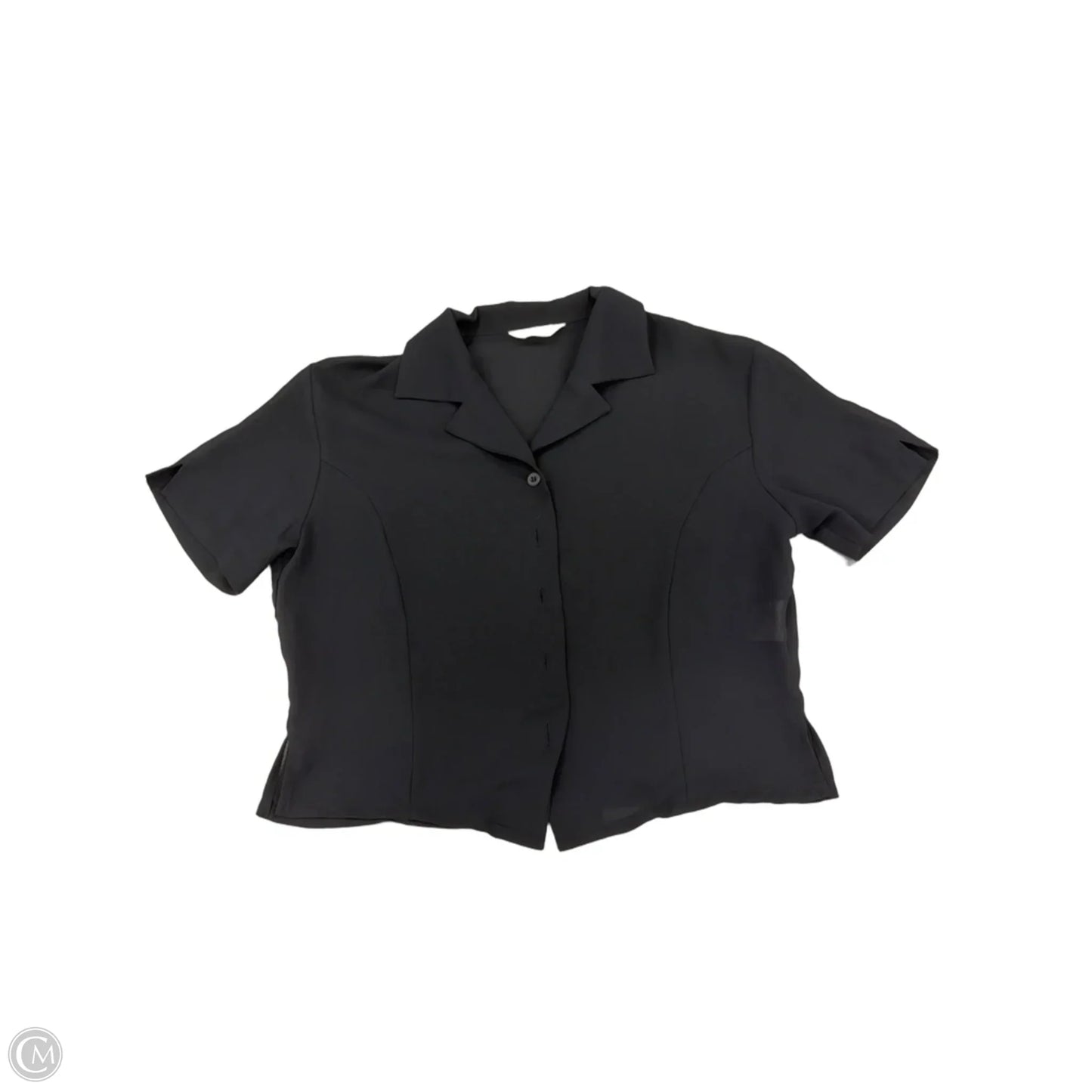 Top Short Sleeve By Cme In Black, Size: S