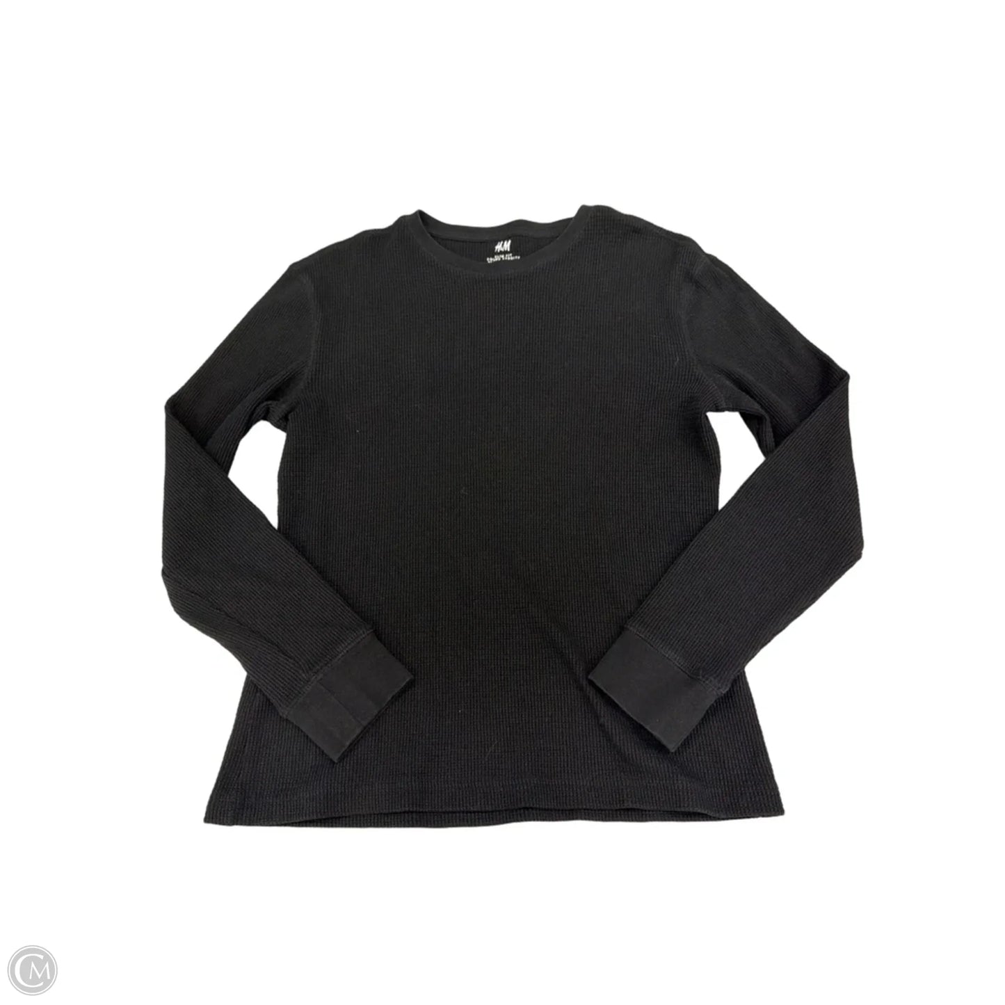 Top Long Sleeve By H&m In Black, Size: M