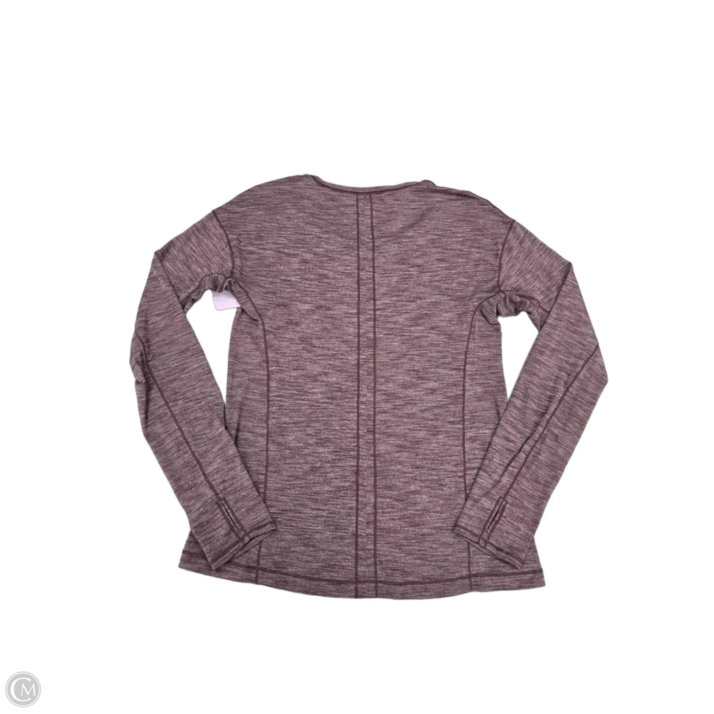 Athletic Top Long Sleeve Crewneck By Lululemon In Purple, Size: M