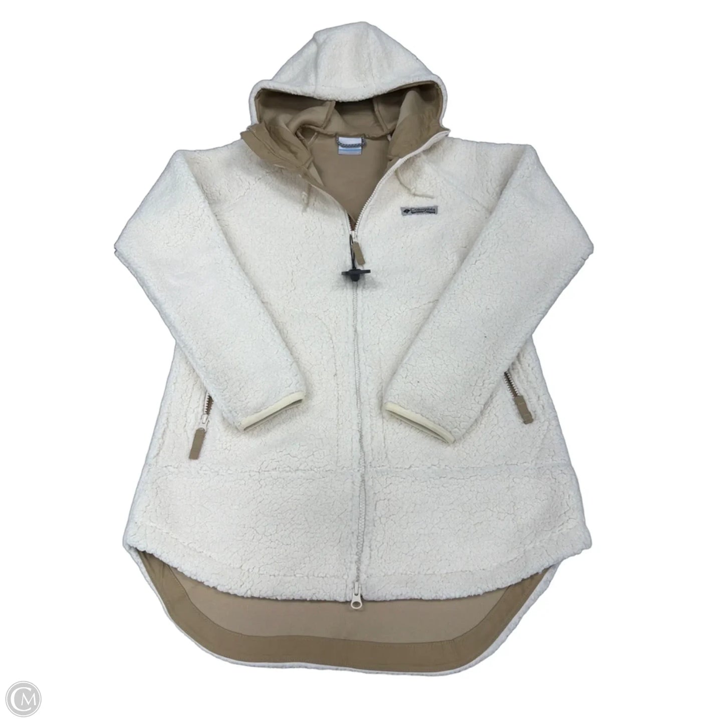 Jacket Fleece By Columbia In White, Size: M