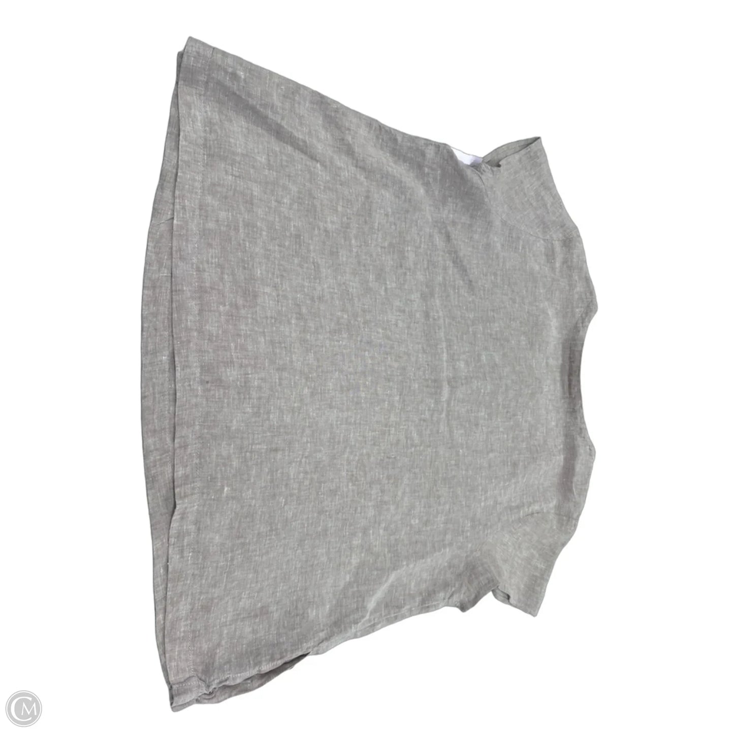 Top Short Sleeve By Cynthia Rowley In Tan & White, Size: Xl