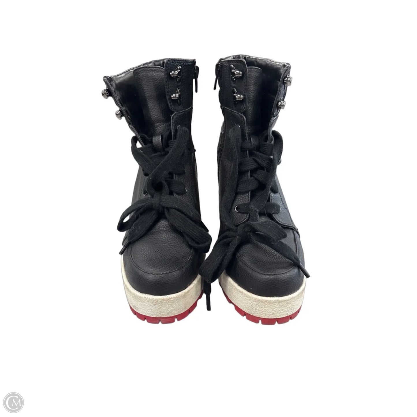 Boots Ankle Heels By Mix No 6 In Black, Size: 8
