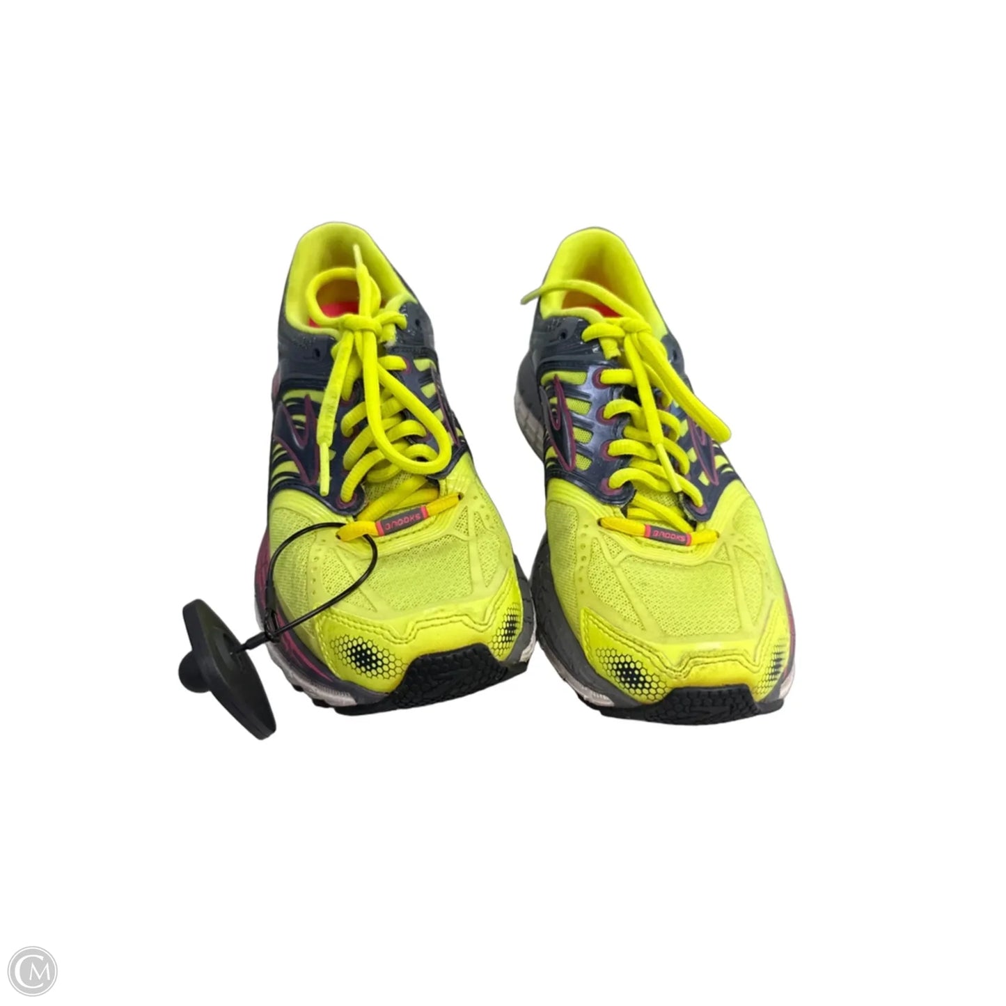 Shoes Athletic By Brooks In Green & Grey, Size: 7