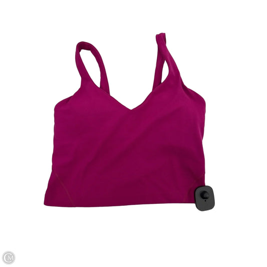 Athletic Bra By Lululemon In Pink, Size: 4