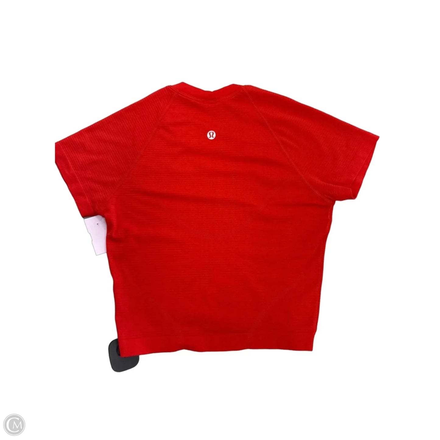 Athletic Top Short Sleeve By Lululemon In Red, Size: 4