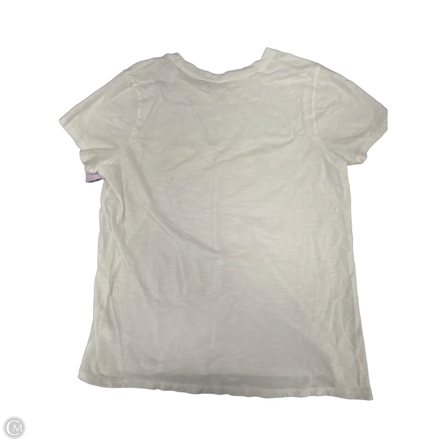 Top Short Sleeve By Lucky Brand In White, Size: L
