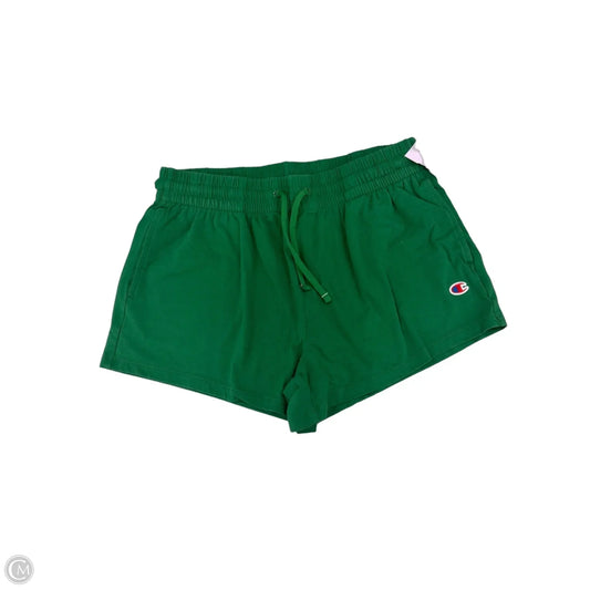 Athletic Shorts By Champion In Green, Size: L