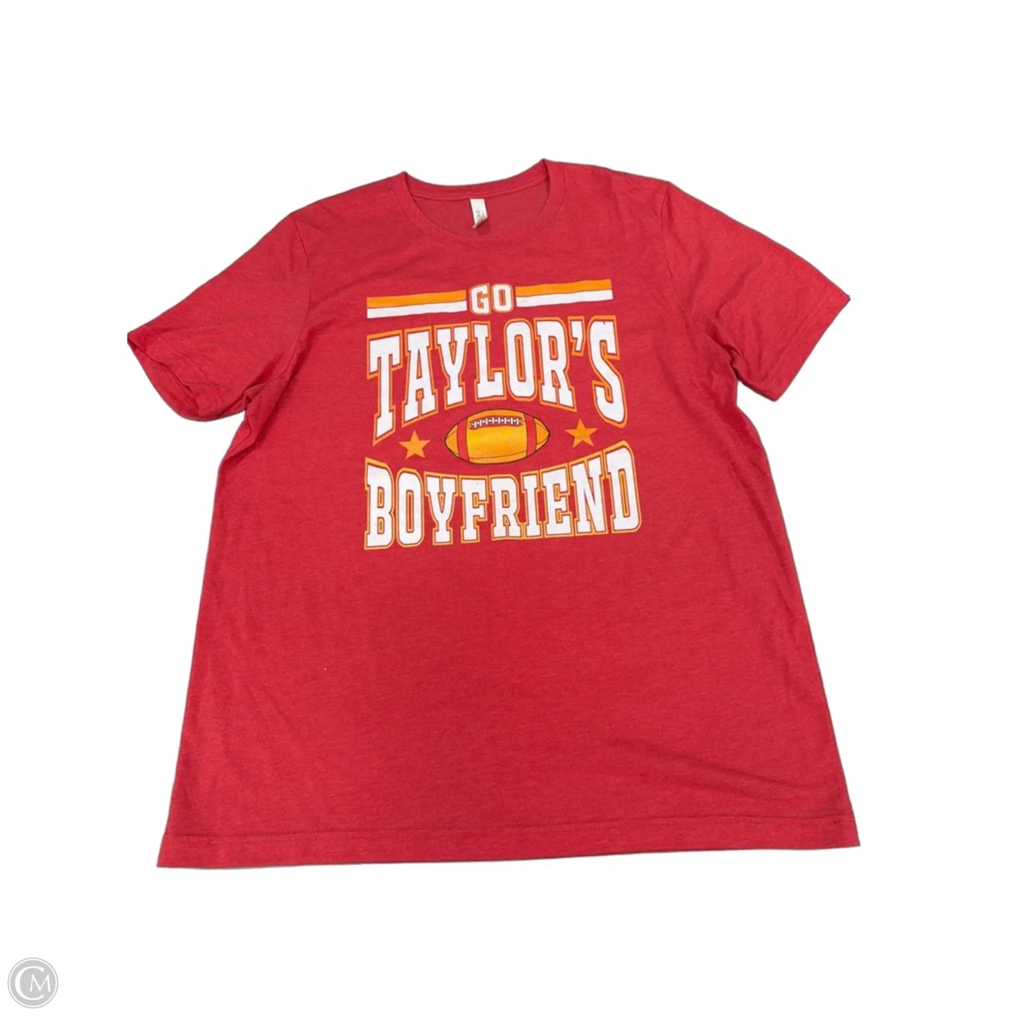 Top Short Sleeve Basic By Canvas In Red, Size: Xl