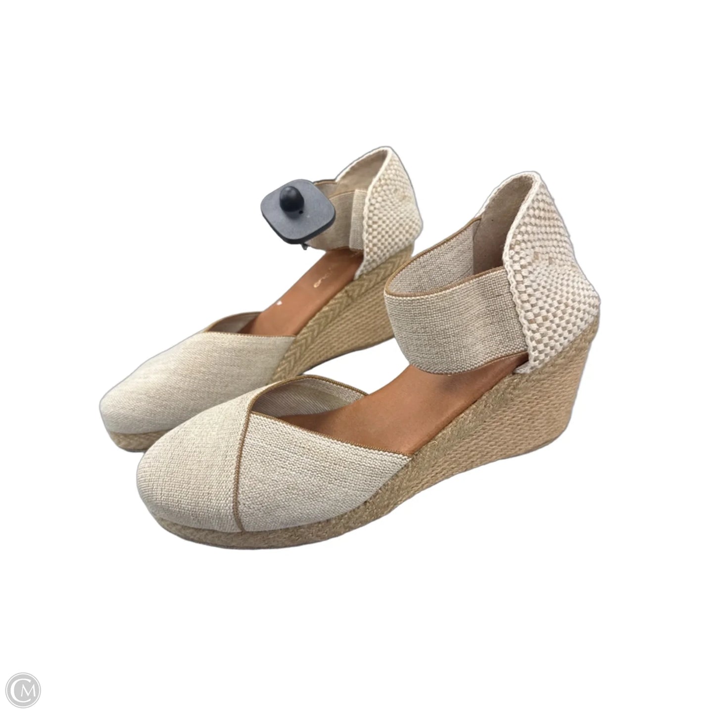 Shoes Heels Wedge By Cme In Cream, Size: 9