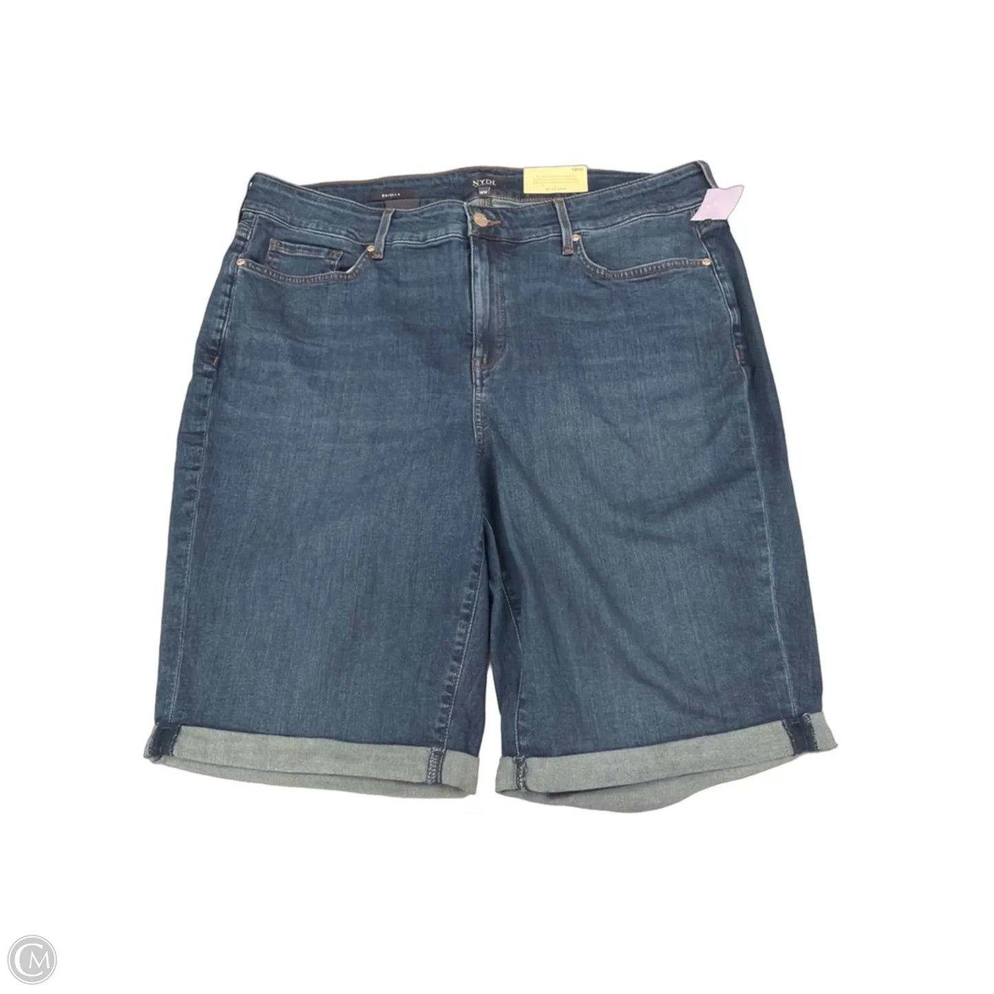Shorts By Not Your Daughters Jeans In Blue Denim, Size: 18w