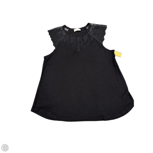 Top Short Sleeve By Allie Rose In Black, Size: S