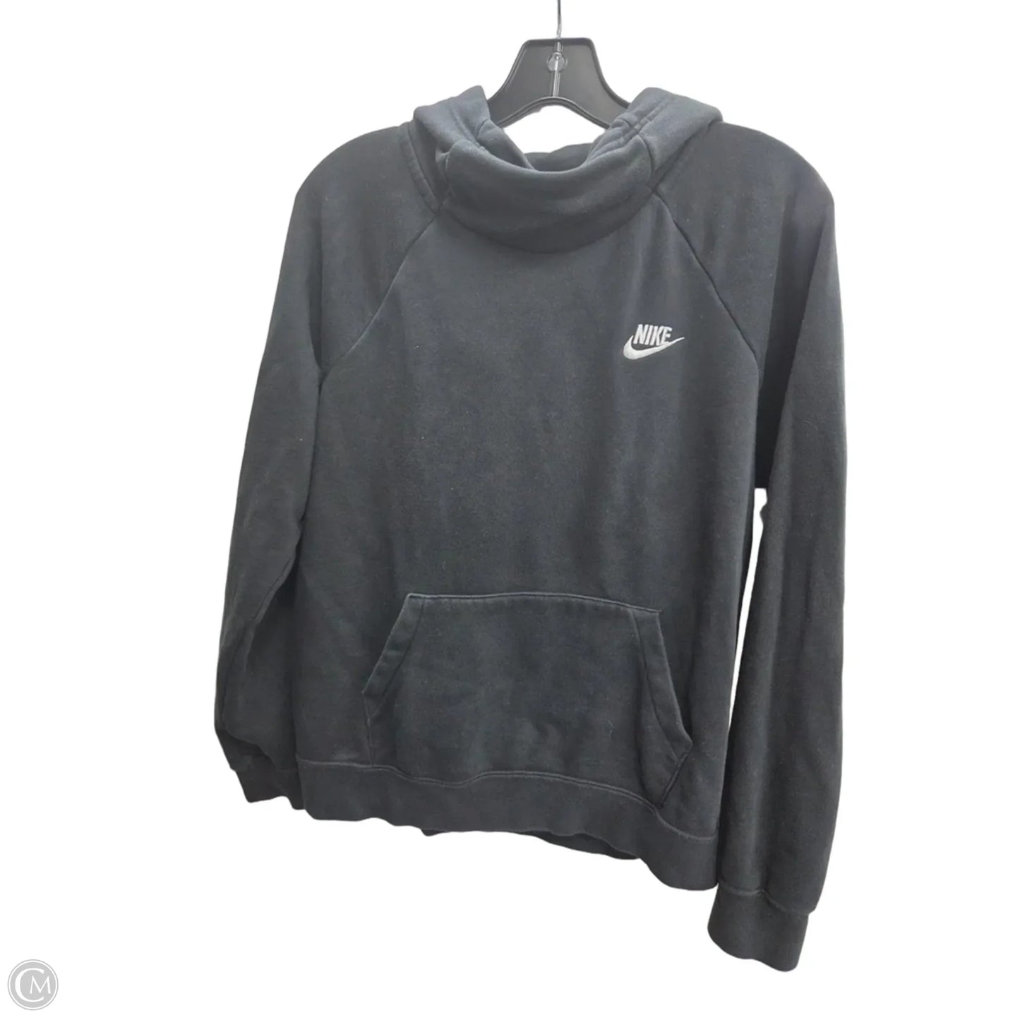 Sweatshirt Hoodie By Nike In Black, Size: M
