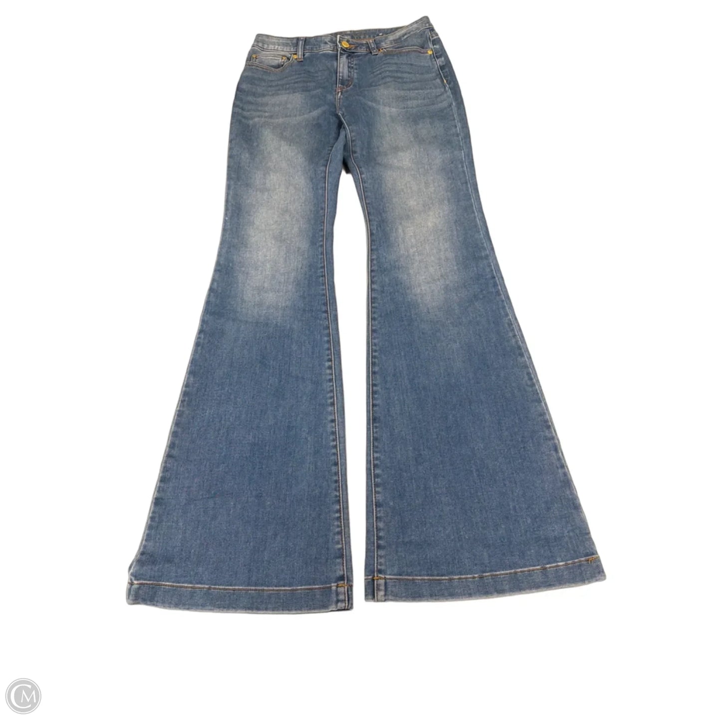 Jeans Flared By Michael By Michael Kors In Blue Denim, Size: 4