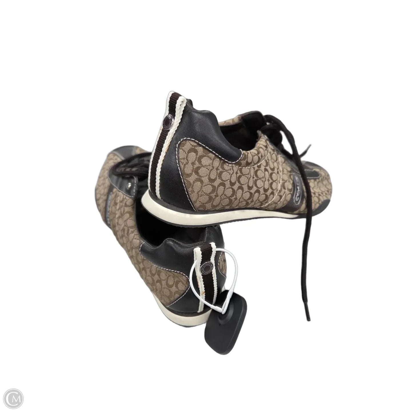 Shoes Designer By Coach In Brown & Cream, Size: 8.5