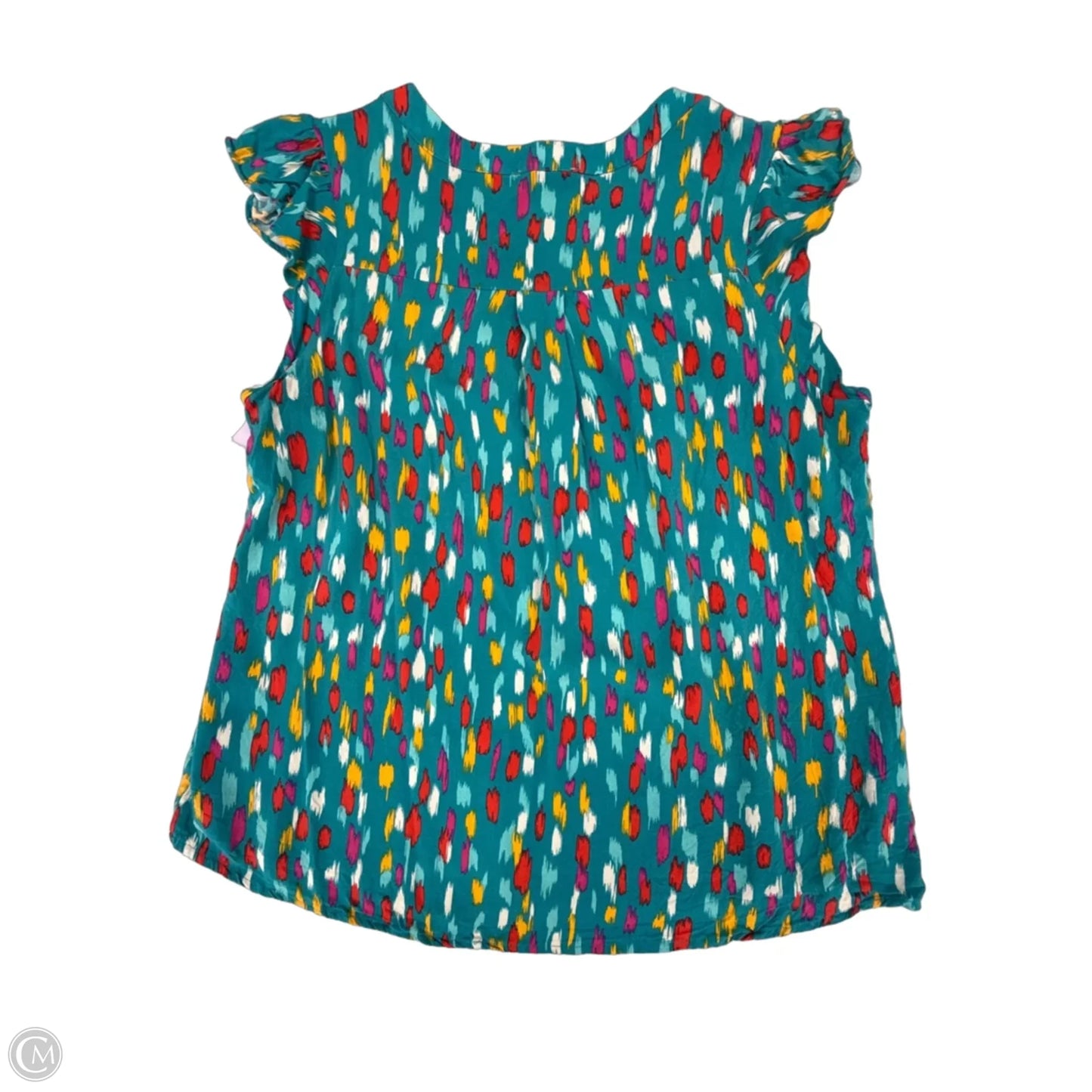 Top Short Sleeve By Emily Wonder In Teal, Size: L