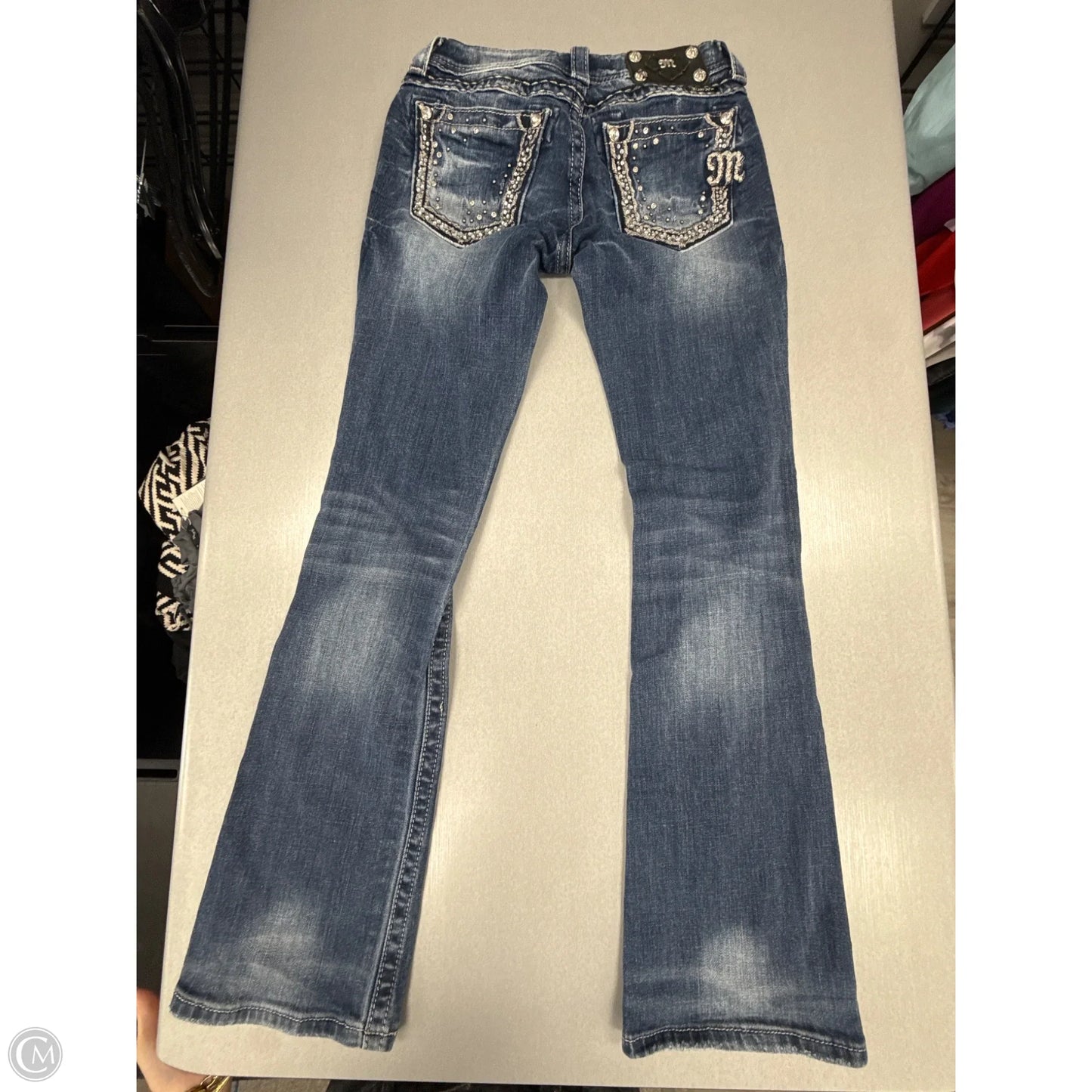Jeans Boot Cut By Miss Me In Blue Denim