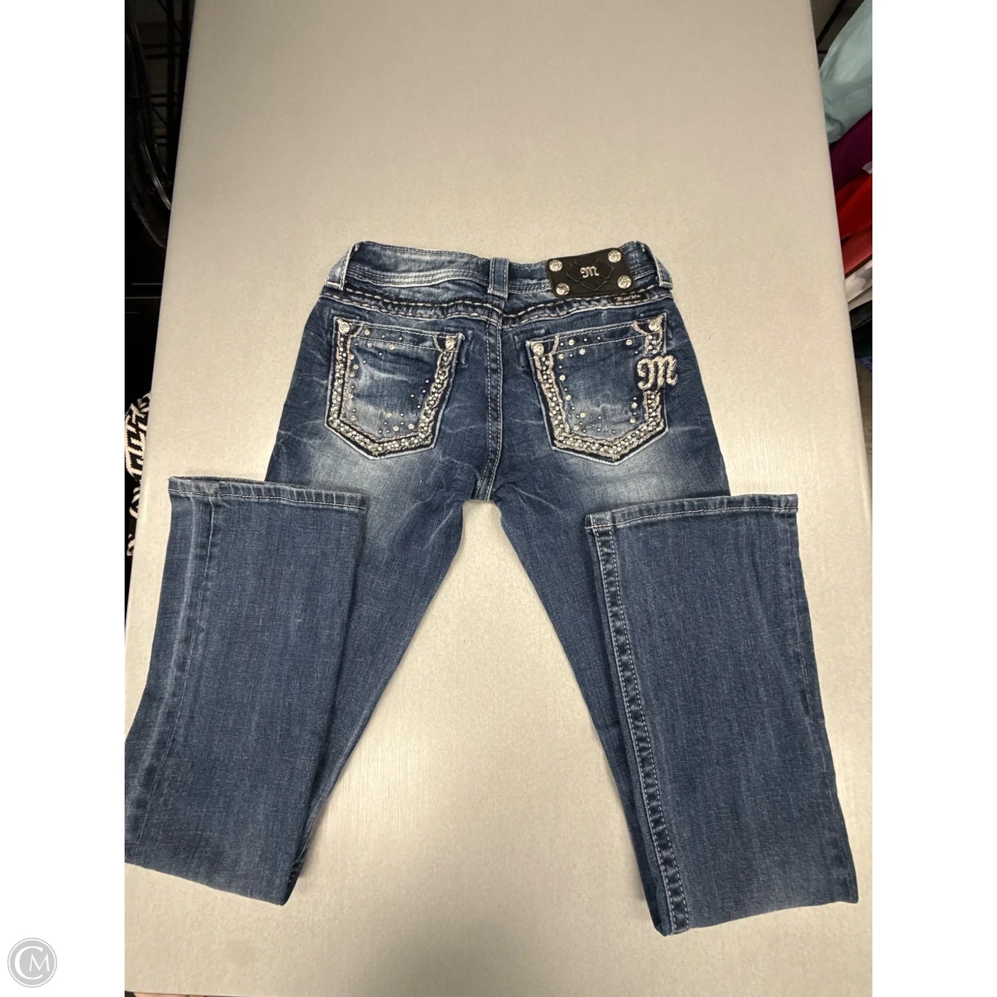 Jeans Boot Cut By Miss Me In Blue Denim