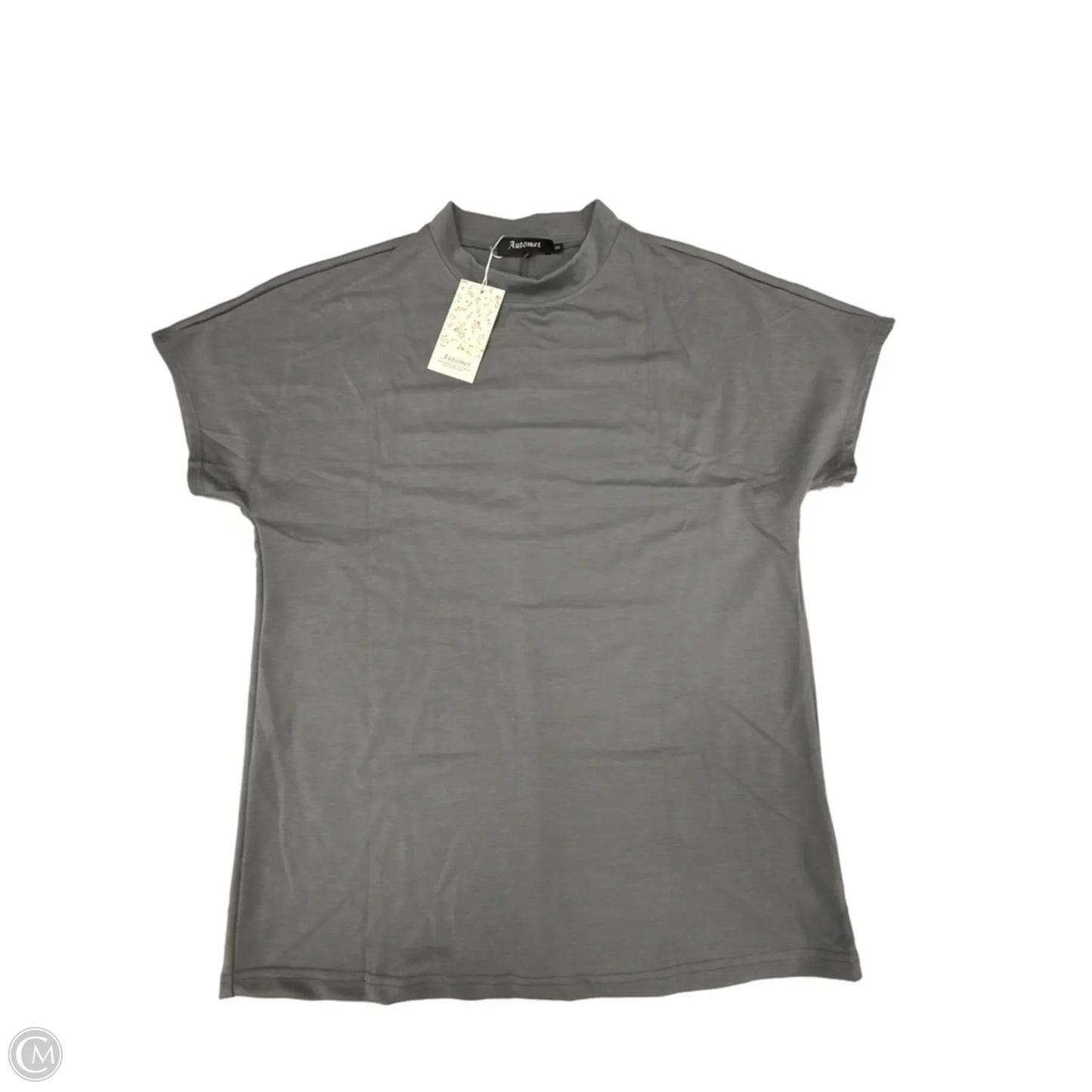 Top 2pc Short Sleeve By Automet In Grey, Size: S
