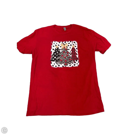 Top Short Sleeve Basic By Next Level In Red, Size: Xl