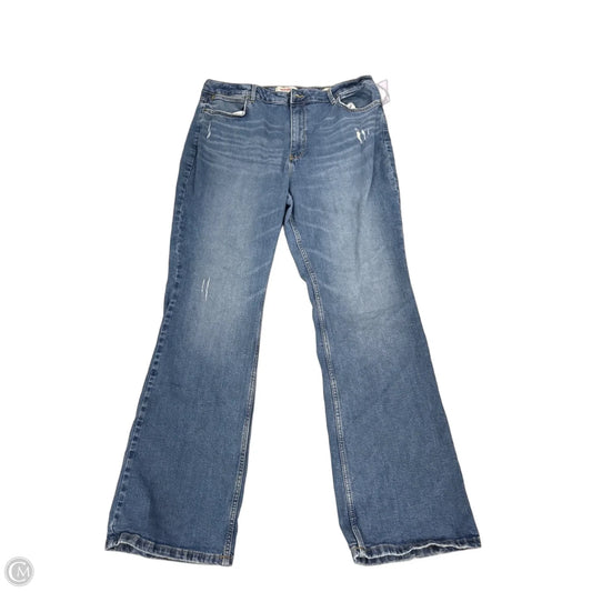 Jeans Boot Cut By Wrangler In Blue Denim, Size: 18