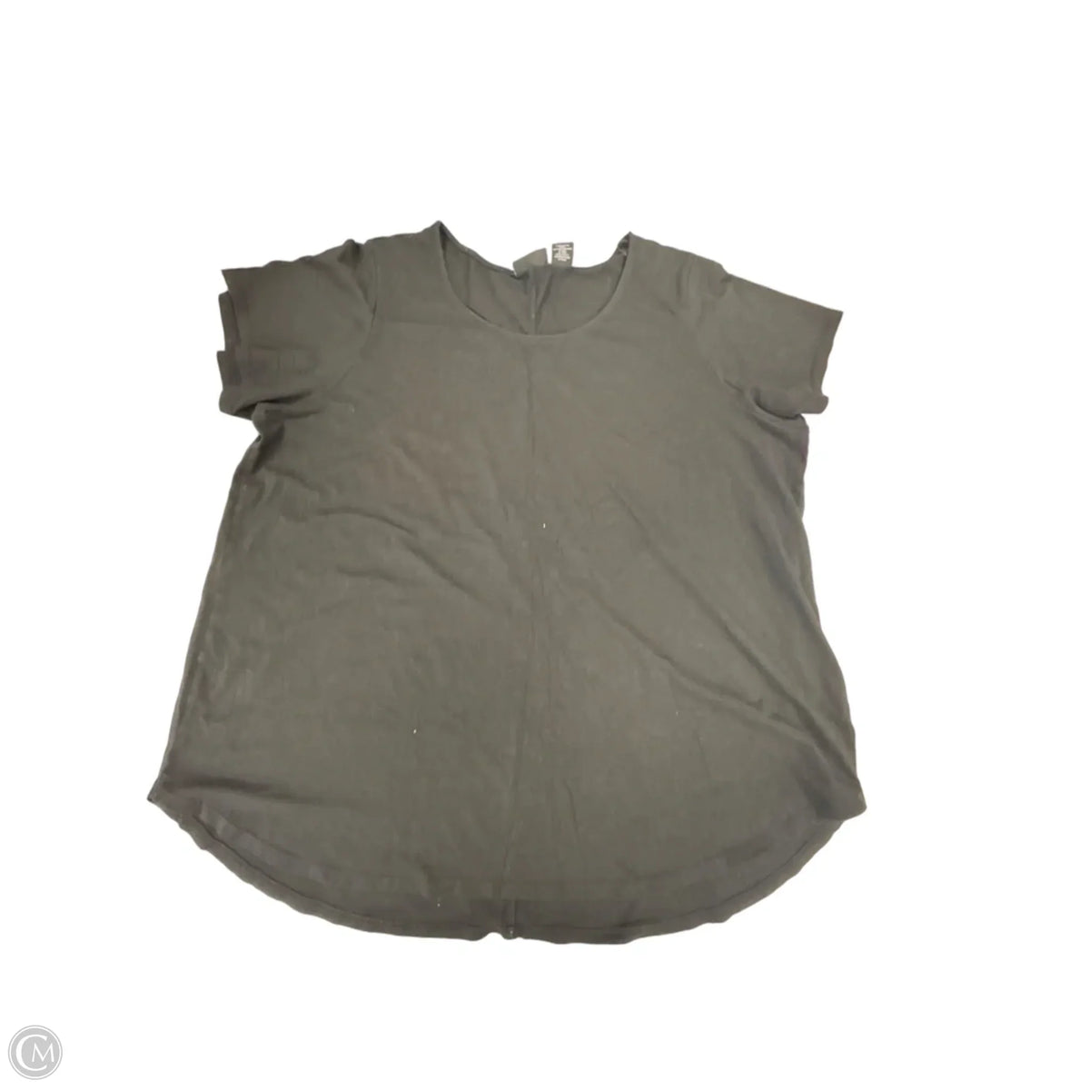 Top Short Sleeve Basic By Tahari In Black, Size: 2x