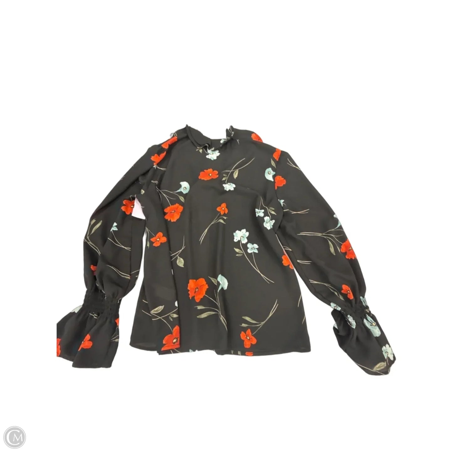 Top Long Sleeve By Cece In Black, Size: L