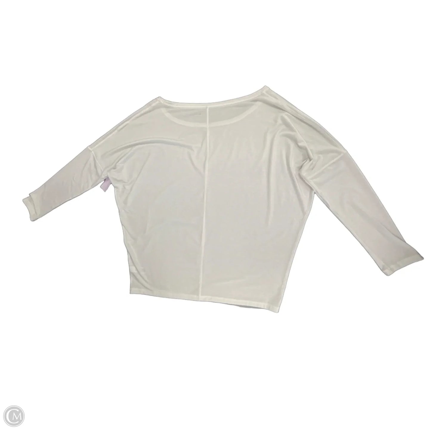 Top Long Sleeve By Athleta In White, Size: L