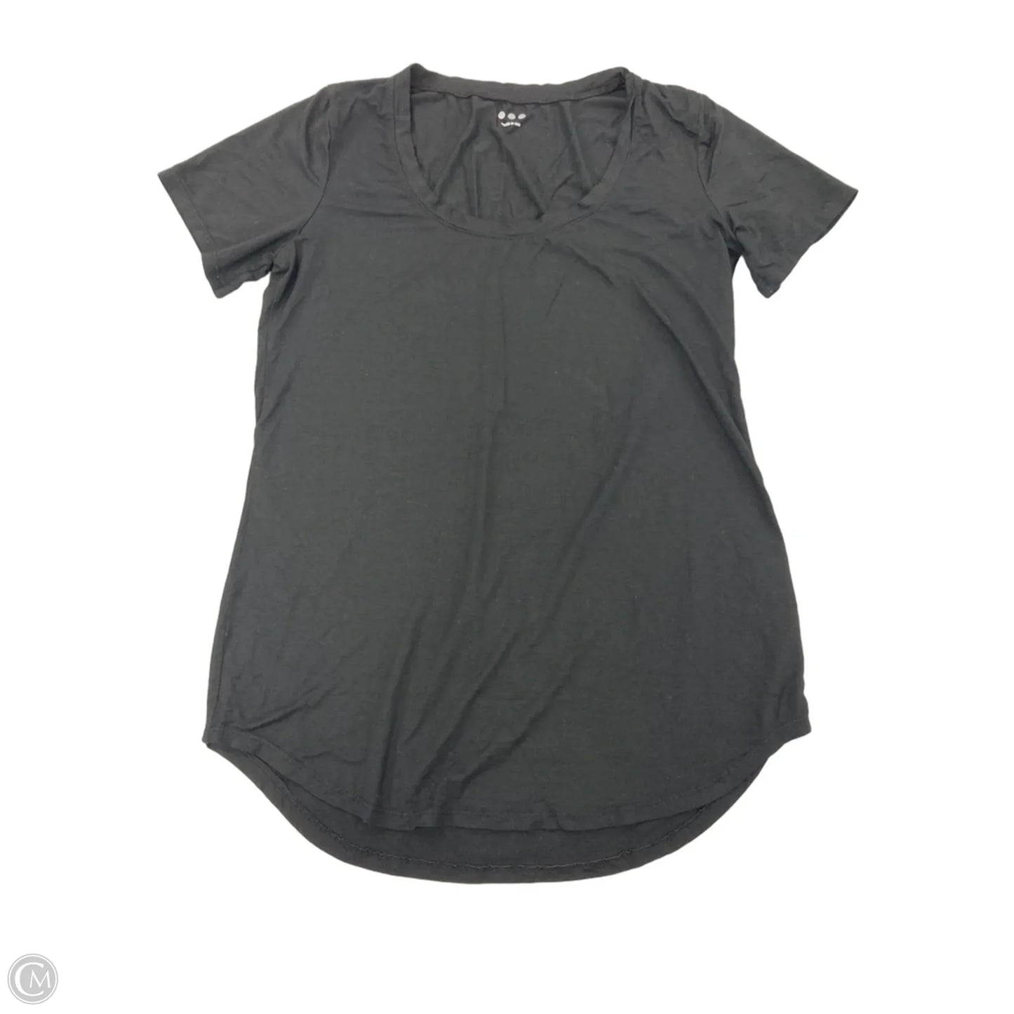 Top Short Sleeve By Three Dots In Black, Size: S