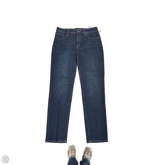 Jeans Straight By Chicos In Blue Denim, Size: 6