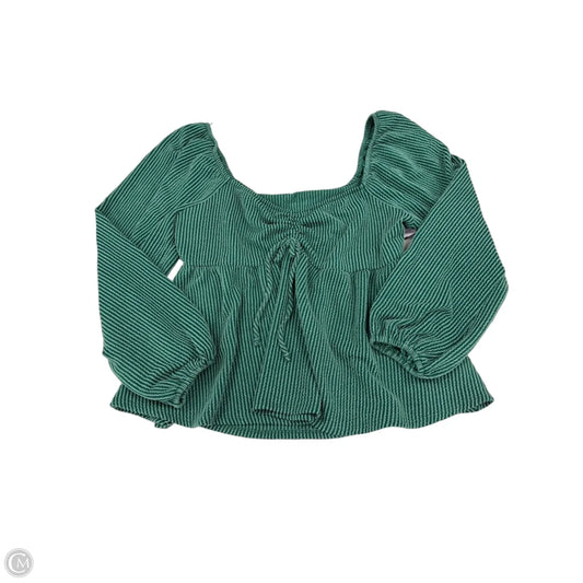 Top Long Sleeve By Arula In Green, Size: Xl