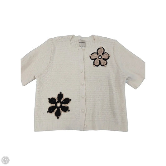 Sweater Short Sleeve By Industry In Cream, Size: Xl