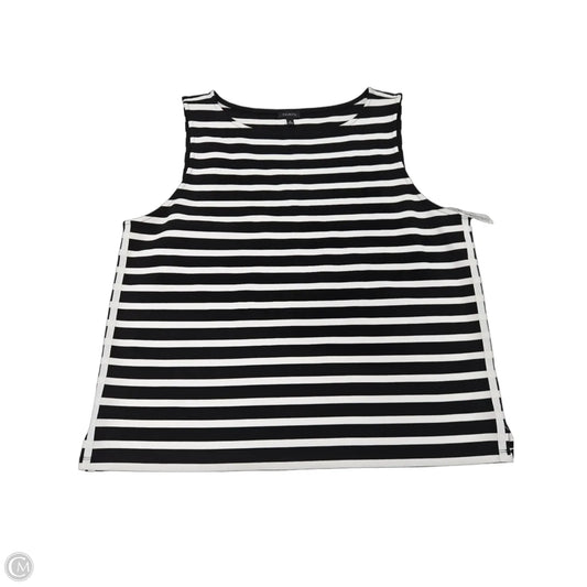 Tank Top By Talbots In Black & White, Size: Xl
