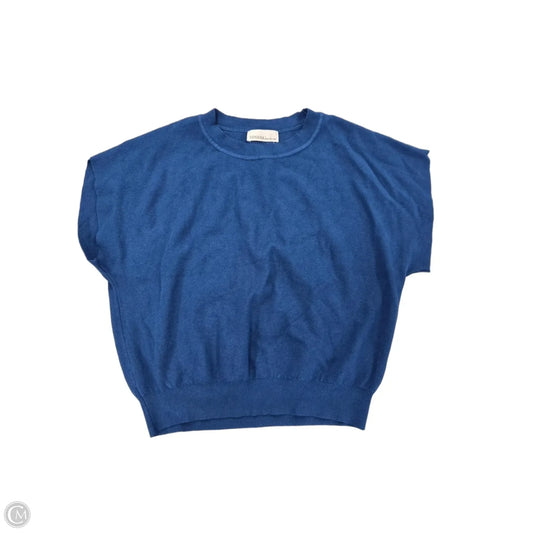 Top Short Sleeve By Zenana In Blue, Size: S