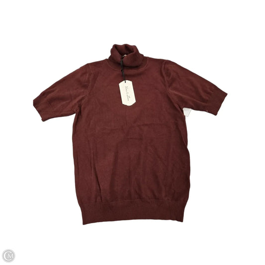 Top Short Sleeve By Vine & Love In Brown, Size: S