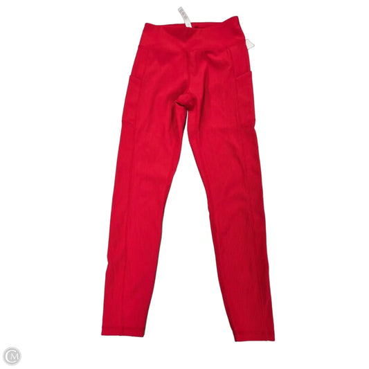 Athletic Leggings By Rae Mode In Red, Size: S