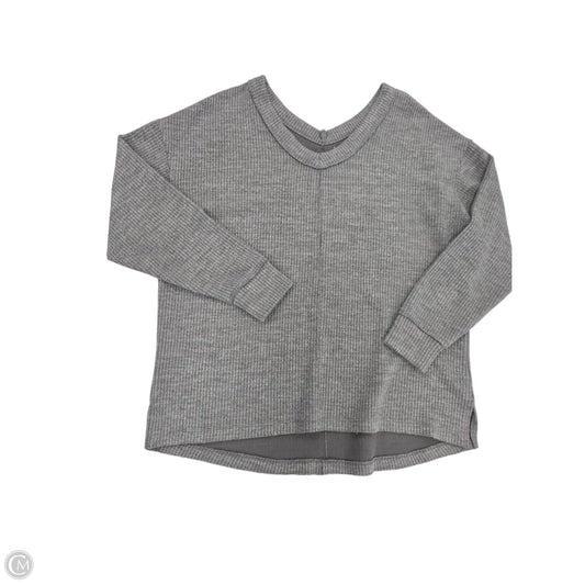 Top Long Sleeve By So In Grey, Size: S