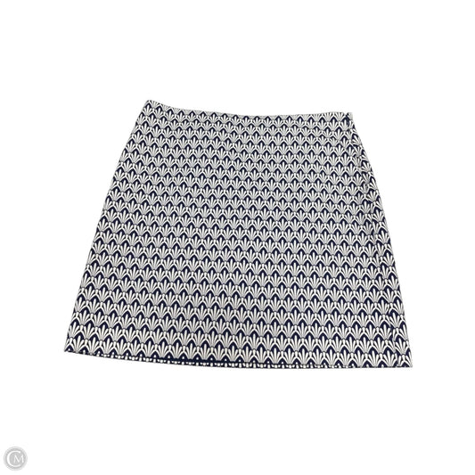 Skirt Mini & Short By Talbots In Blue & White, Size: 12
