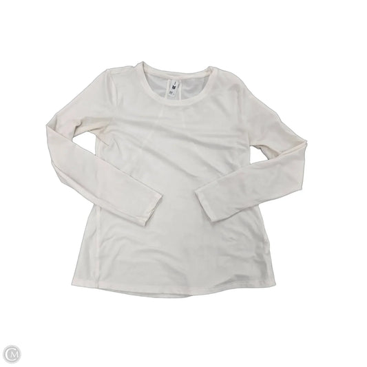 Athletic Top Long Sleeve Crewneck By All In Motion In White, Size: S