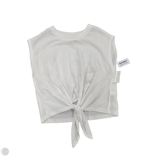 Top Short Sleeve By Old Navy In White, Size: Xsp