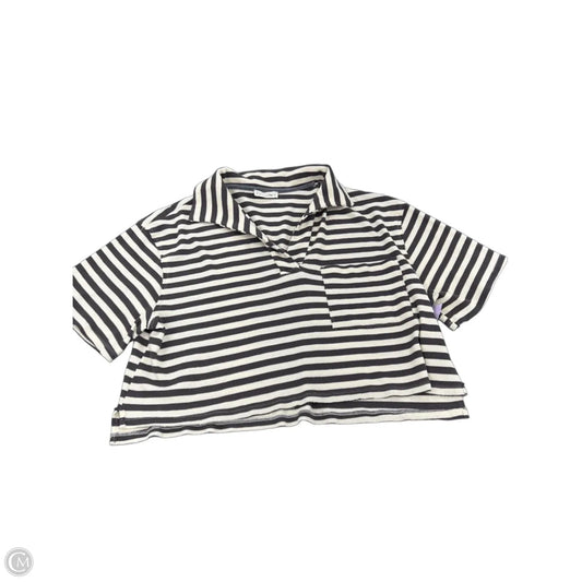 Top Short Sleeve By By Together In Brown & Cream, Size: M