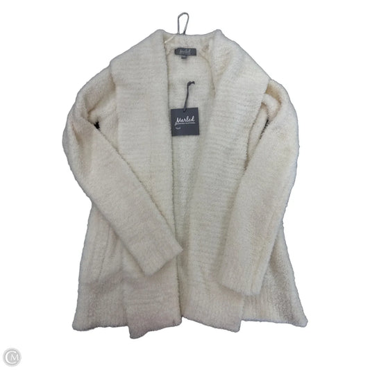 Sweater Cardigan By Marled In Cream, Size: S