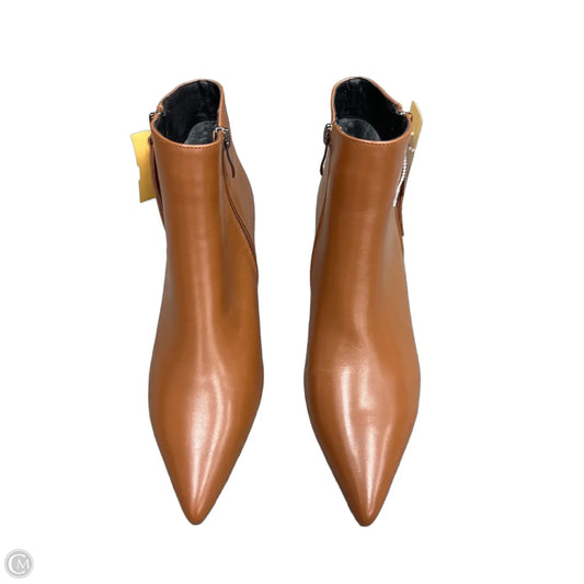 Boots Ankle Heels By Cmb In Brown, Size: 7.5