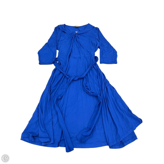 Dress Casual Maxi By Lands End In Blue, Size: 1x