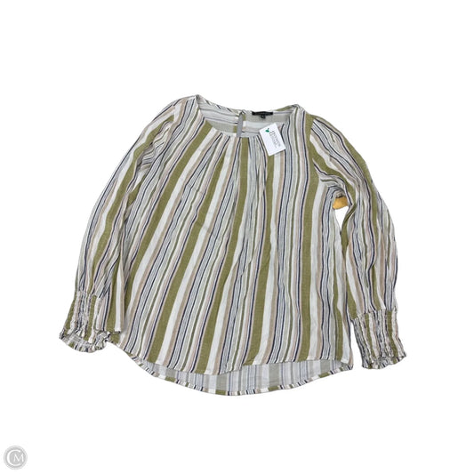 Top Long Sleeve By Staccato In Striped Pattern, Size: M