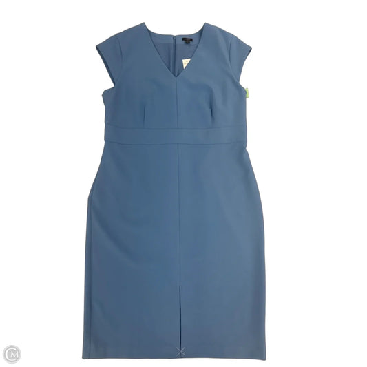 Dress Casual Midi By Ann Taylor In Blue, Size: Xl
