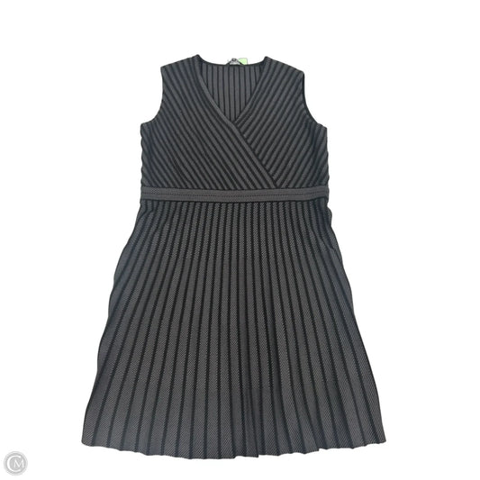 Dress Casual Midi By Ming Wang In Black & Grey, Size: Xl